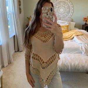 Tan shirt